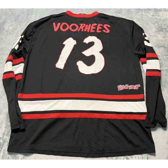 Friday the 13th Jason Jersey Shirt Men's 2XL Long Sleeve Pullover Horror Graphic - Picture 7 of 7